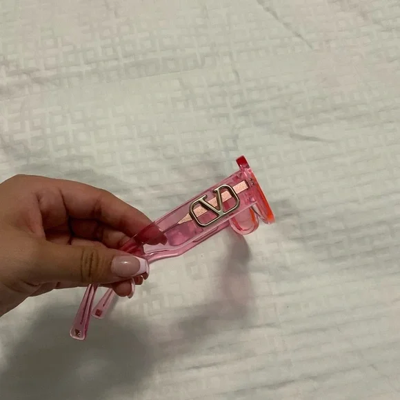 Valentino logo rectangle sunglasses women glasses - Picture 10 of 10